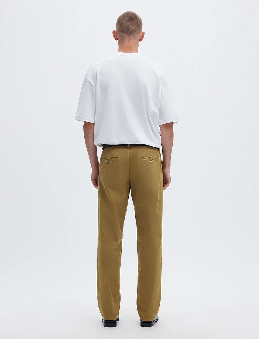 Selected - SLM196-STRAIGHT NEW MILES FLEX PANT NOOS - chino-püksid - ermine - 2