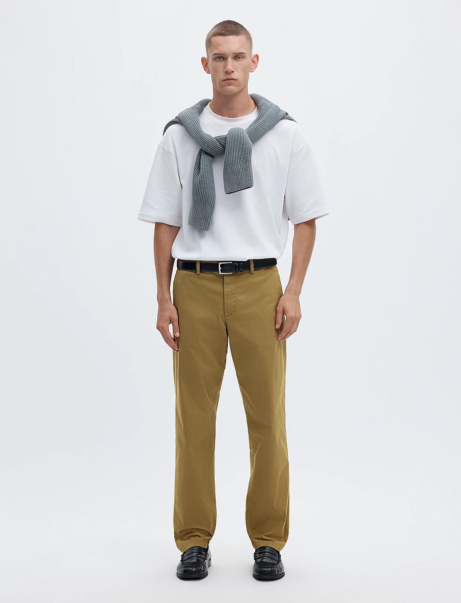 Selected - SLM196-STRAIGHT NEW MILES FLEX PANT NOOS - chino-püksid - ermine - 3