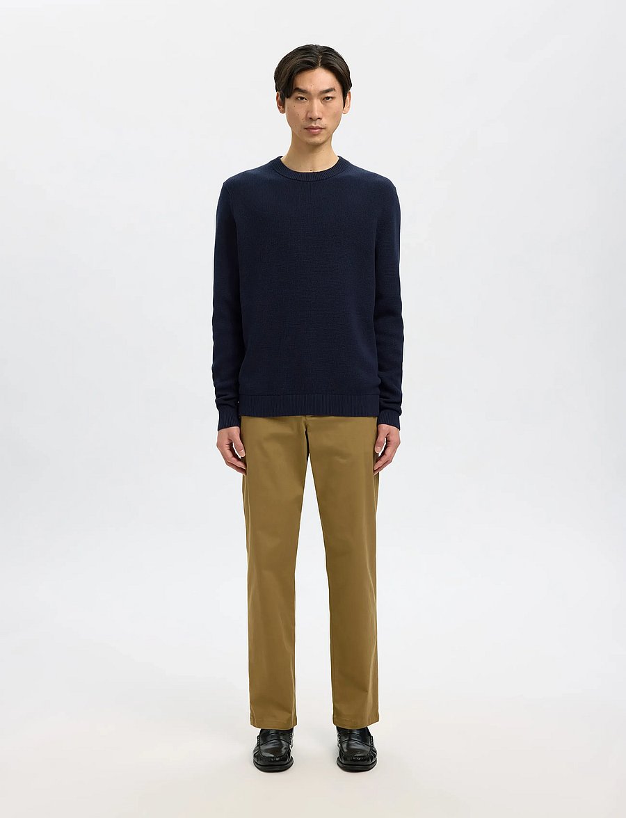Selected - SLM196-STRAIGHT NEW MILES FLEX PANT NOOS - chinos - ermine - 3
