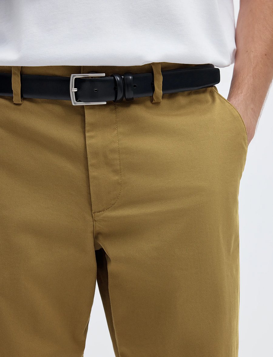Selected - SLM196-STRAIGHT NEW MILES FLEX PANT NOOS - chino-püksid - ermine - 4