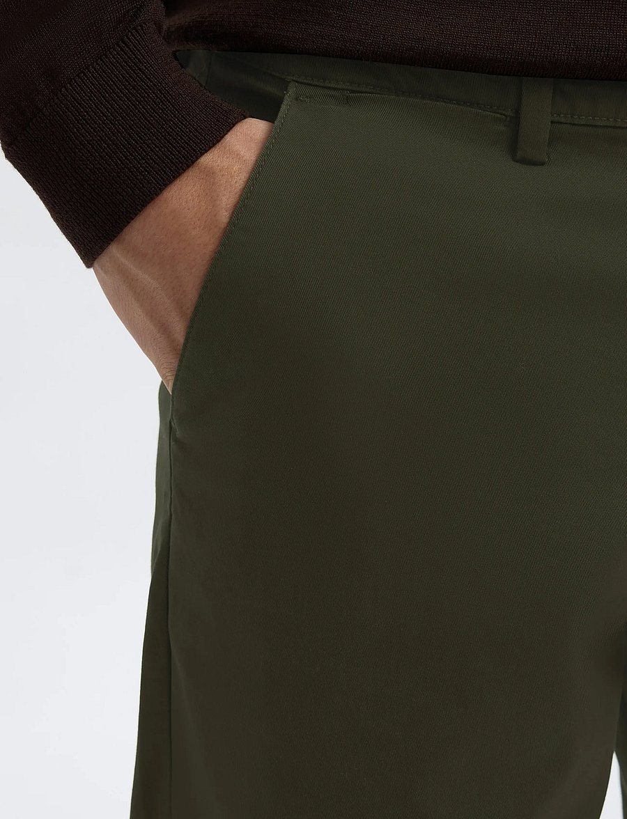 Selected - SLM196-STRAIGHT NEW MILES FLEX PANT NOOS - chinos - forest night - 3