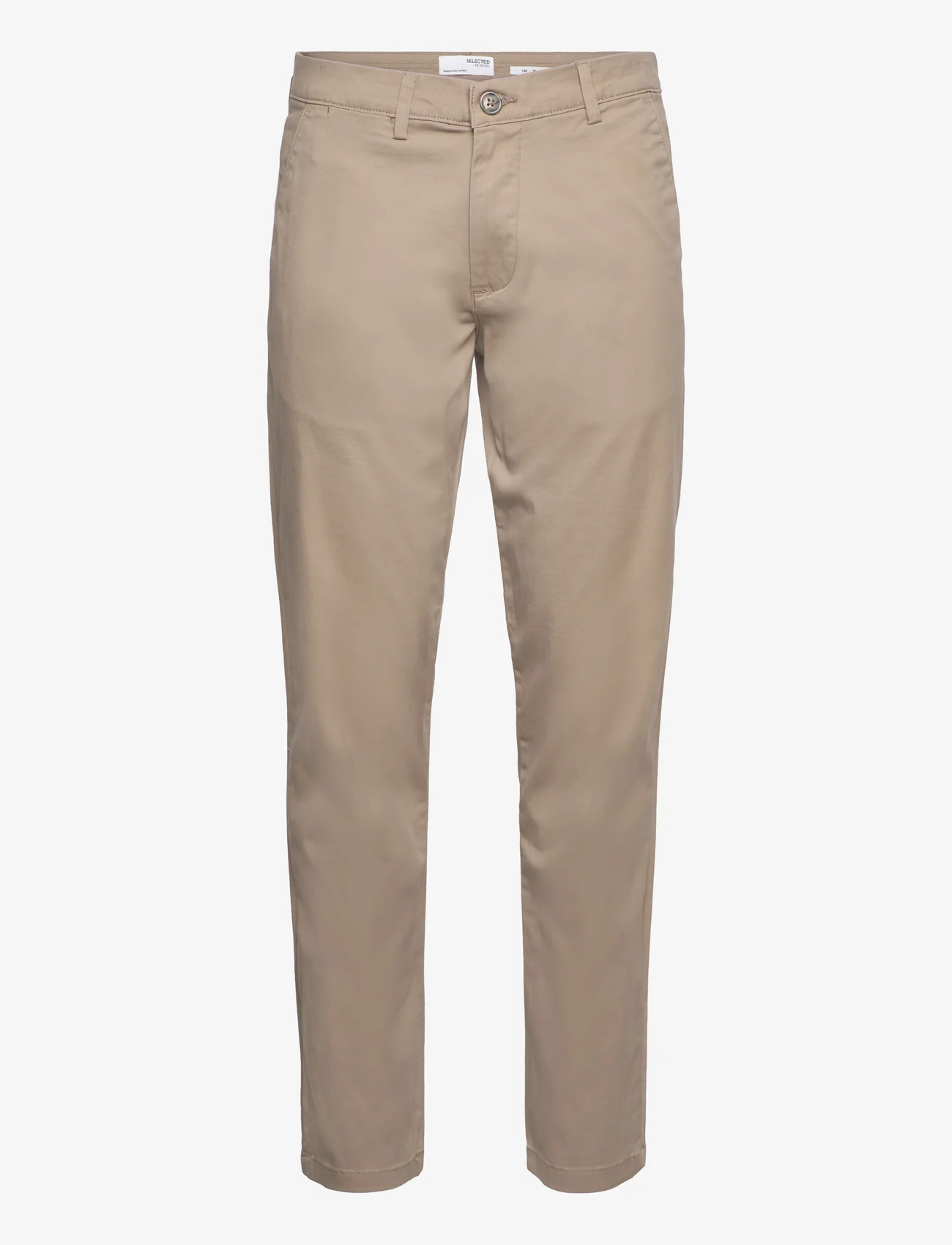 Selected Homme - SLH196-STRAIGHT-NEW MILES FLEX PANT NOOS - chinos - greige - 0