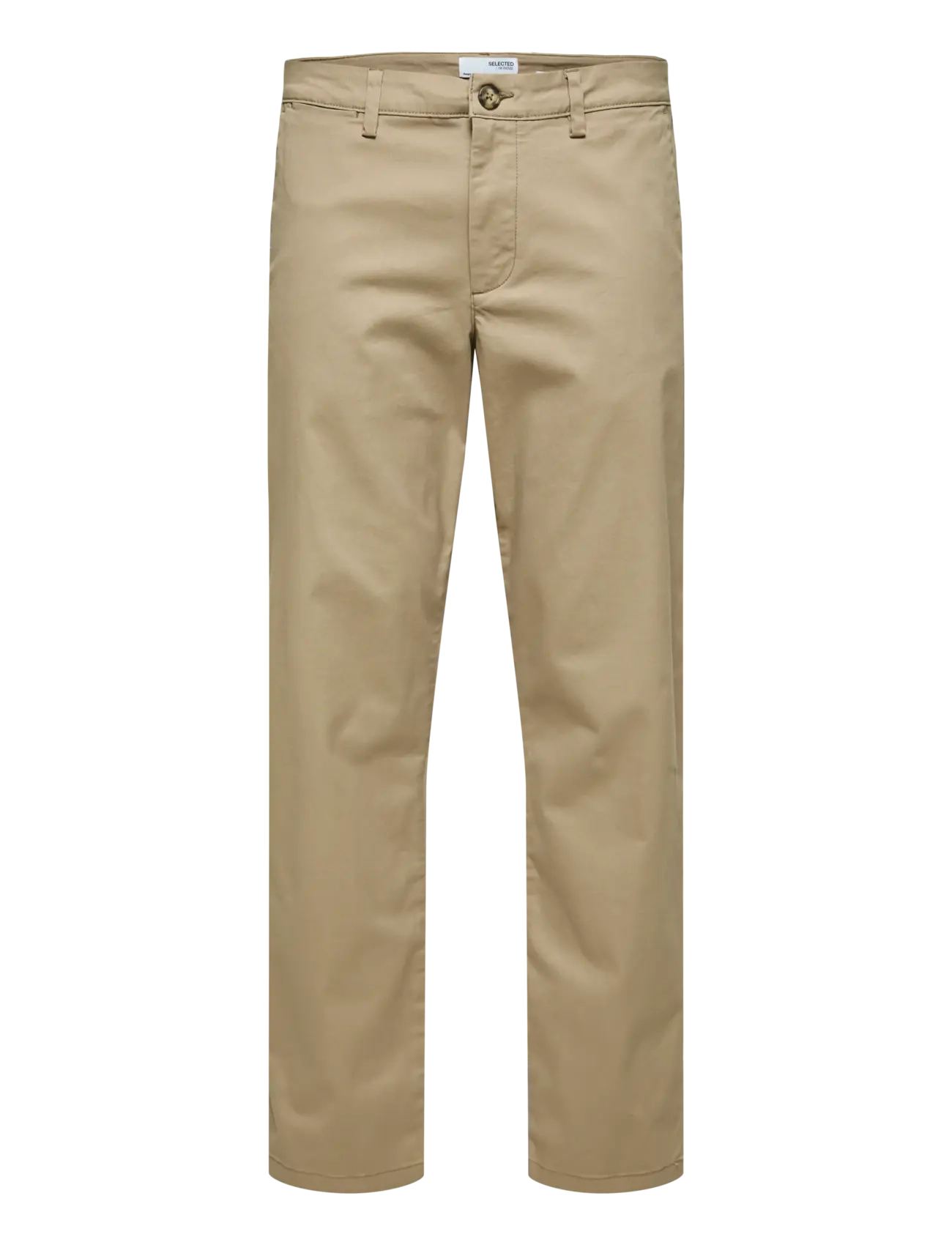 Selected SLM196-STRAIGHT NEW MILES FLEX PANT NOOS - Bukser - GREIGE / grey