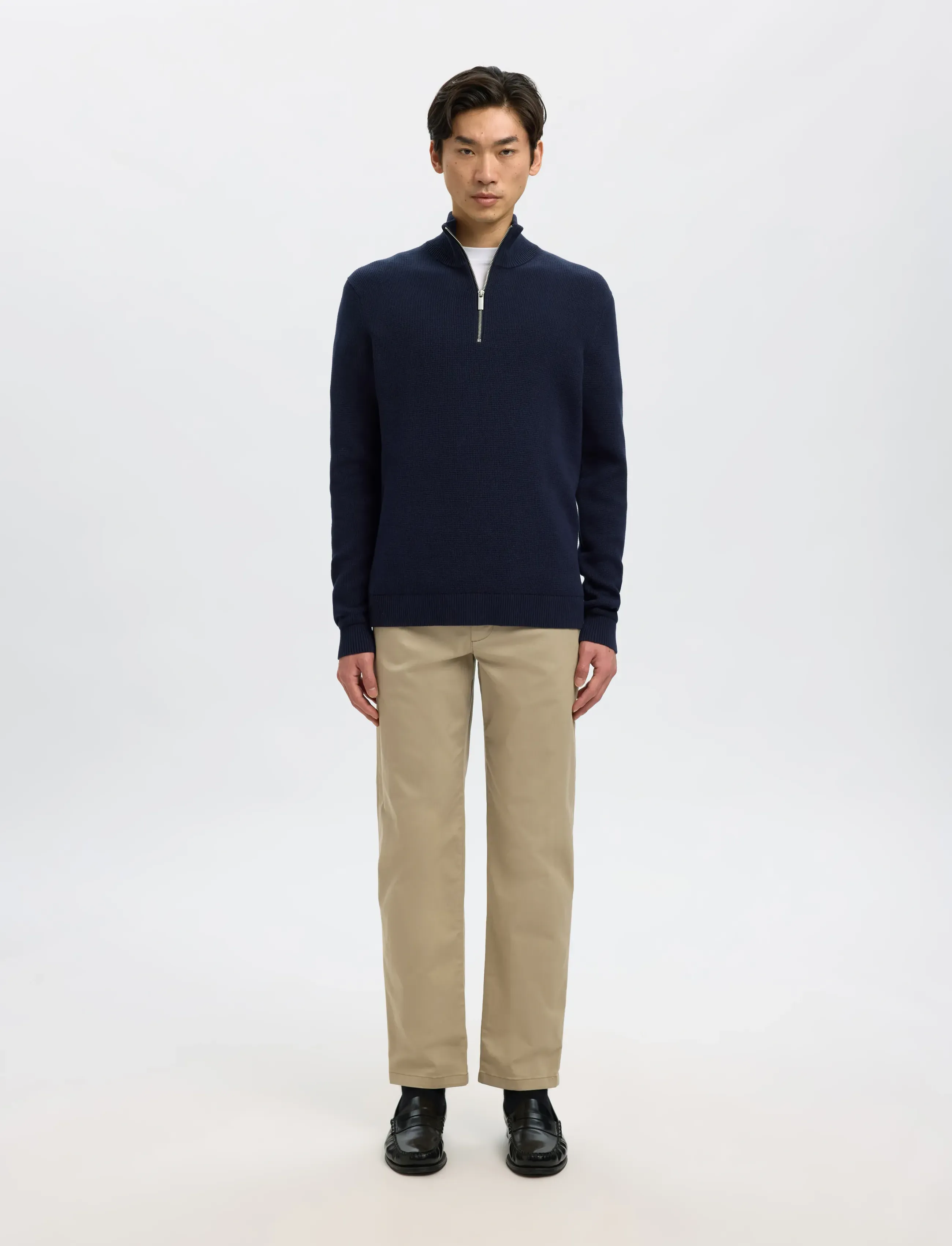 Selected - SLM196-STRAIGHT NEW MILES FLEX PANT NOOS - chinos - greige - 3