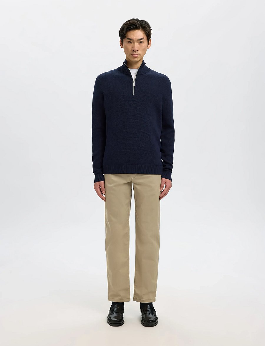 Selected - SLM196-STRAIGHT NEW MILES FLEX PANT NOOS - chinos - greige - 3