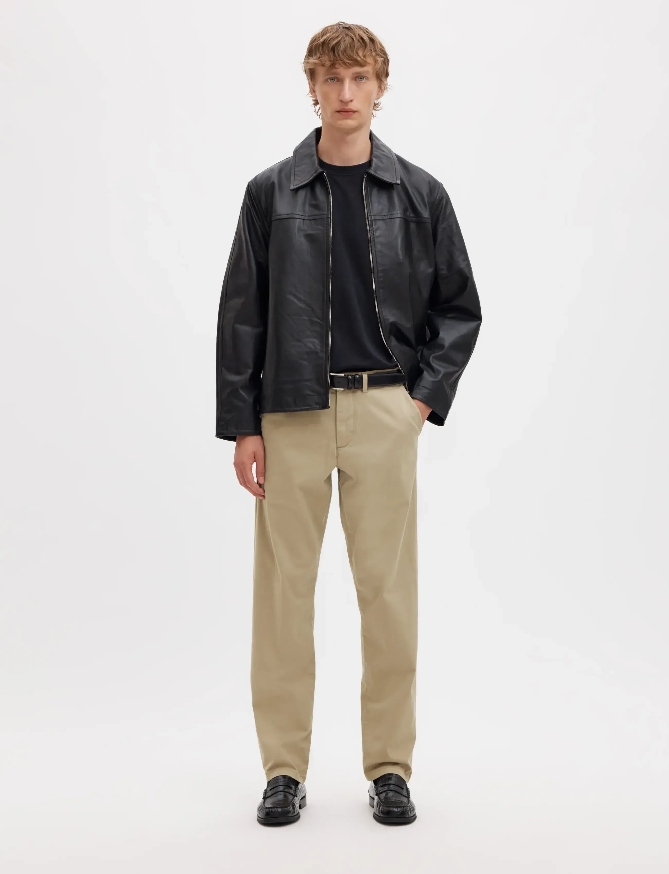 Selected - SLM196-STRAIGHT NEW MILES FLEX PANT NOOS - chino-püksid - greige - 5