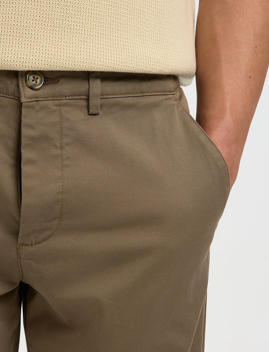 Selected - SLM196-STRAIGHT NEW MILES FLEX PANT NOOS - chinos - morel - 4