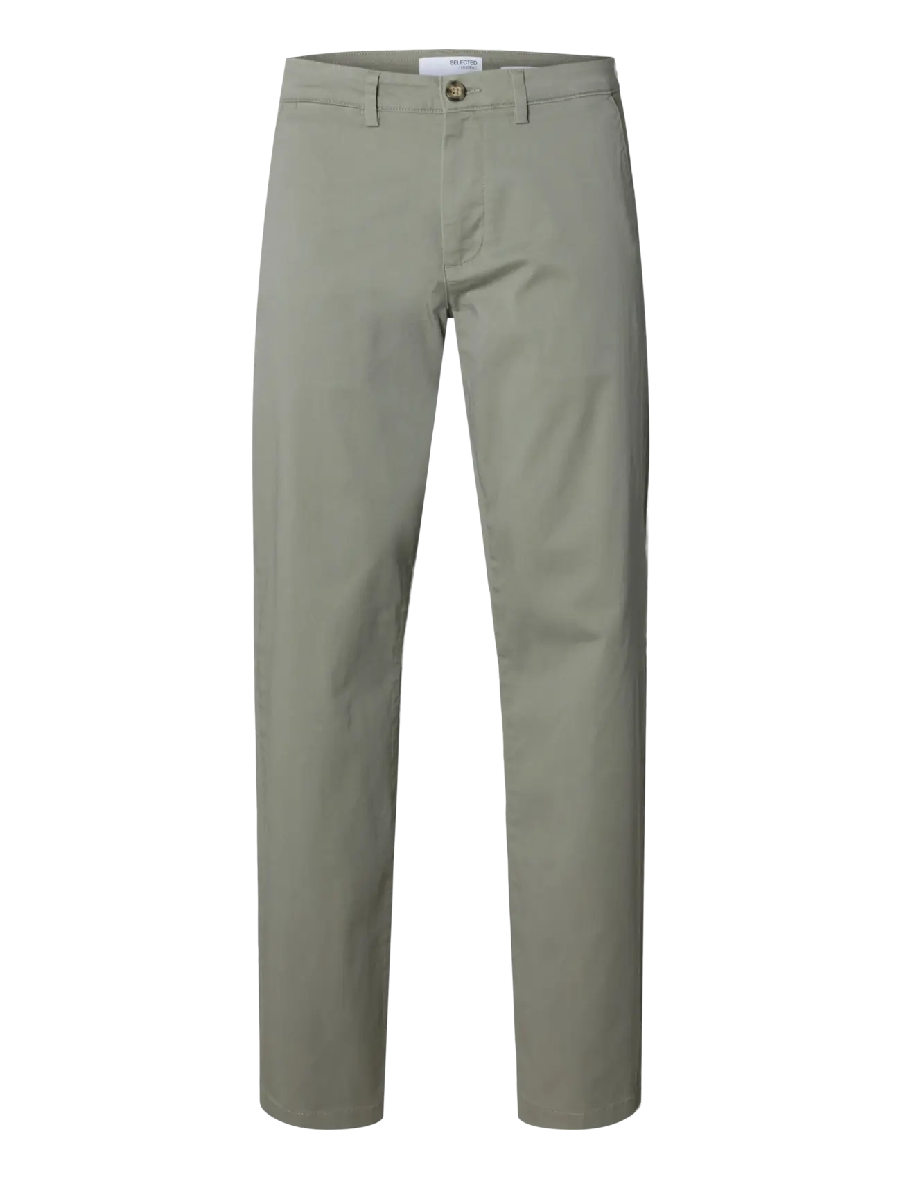 Selected SLM196-STRAIGHT NEW MILES FLEX PANT NOOS - Selected - VETIVER / grey