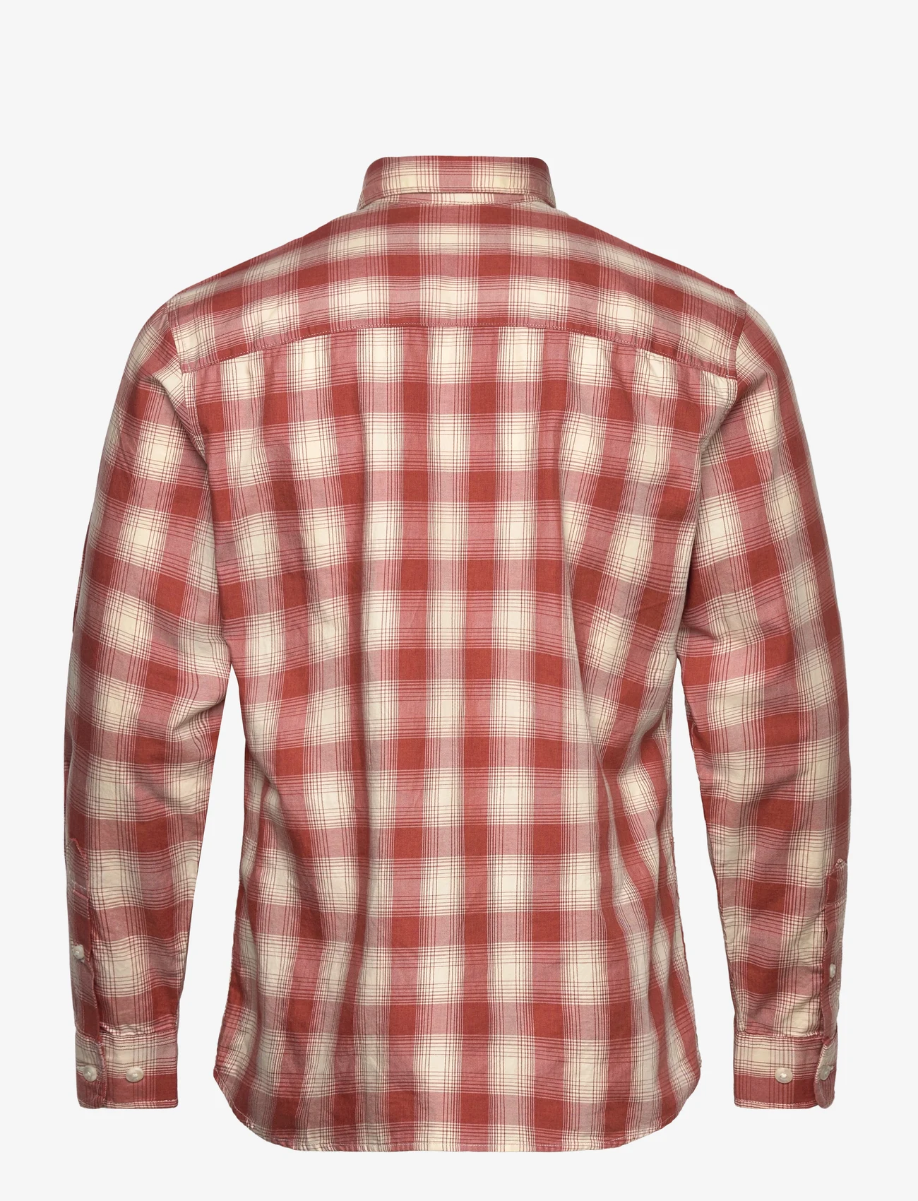 Selected Homme - SLHSLIMTHEO SHIRT LS - checkered shirts - baked clay - 1