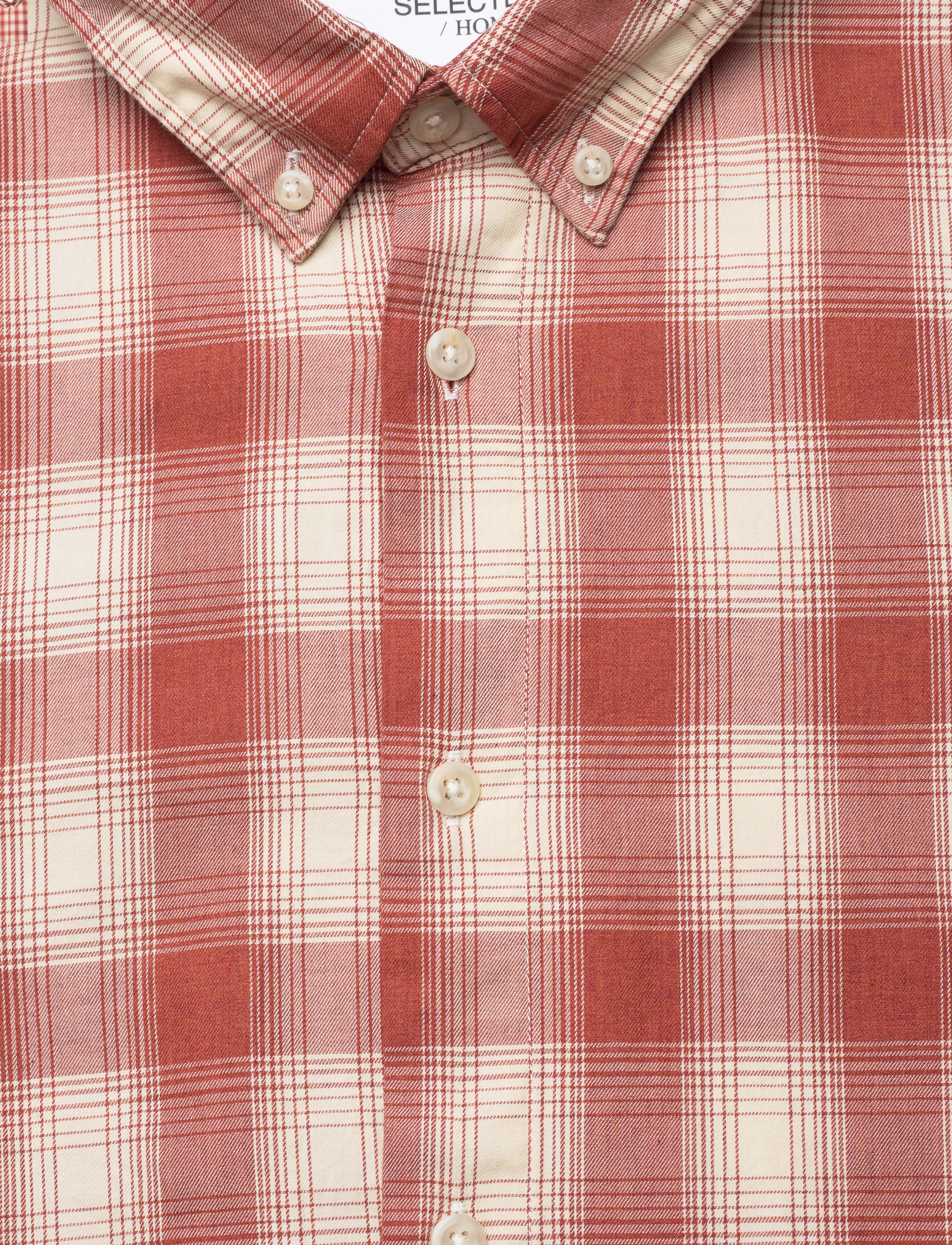 Selected Homme - SLHSLIMTHEO SHIRT LS - baked clay - 2