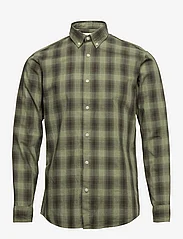 Selected Homme - SLHSLIMTHEO SHIRT LS - koszule w kratkę - deep lichen green - 0