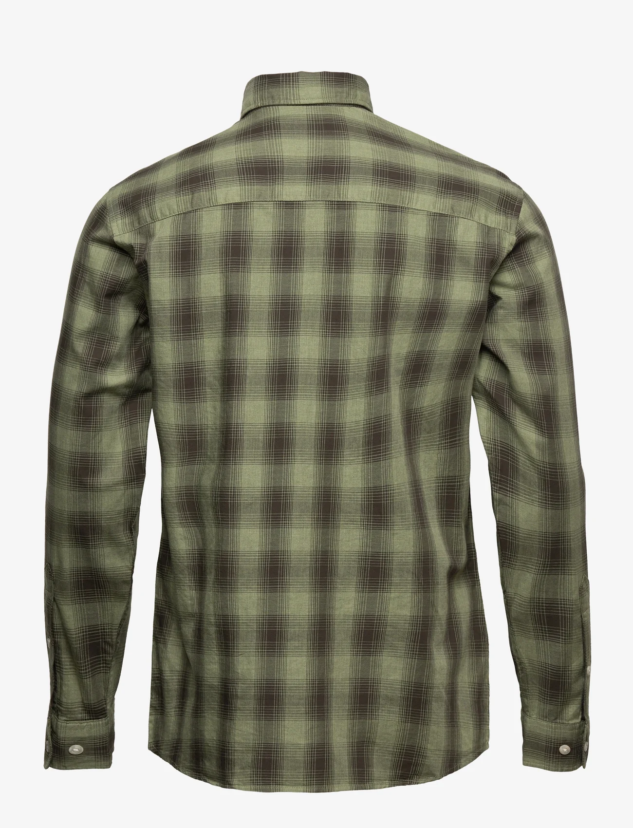 Selected Homme - SLHSLIMTHEO SHIRT LS - koszule w kratkę - deep lichen green - 1