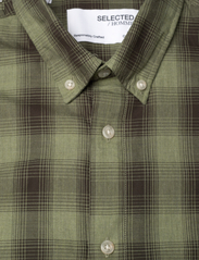 Selected Homme - SLHSLIMTHEO SHIRT LS - koszule w kratkę - deep lichen green - 2