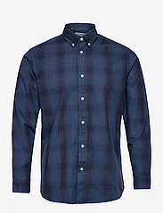 Selected Homme - SLHSLIMTHEO SHIRT LS - checkered shirts - true navy - 0