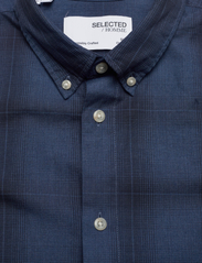 Selected Homme - SLHSLIMTHEO SHIRT LS - checkered shirts - true navy - 2