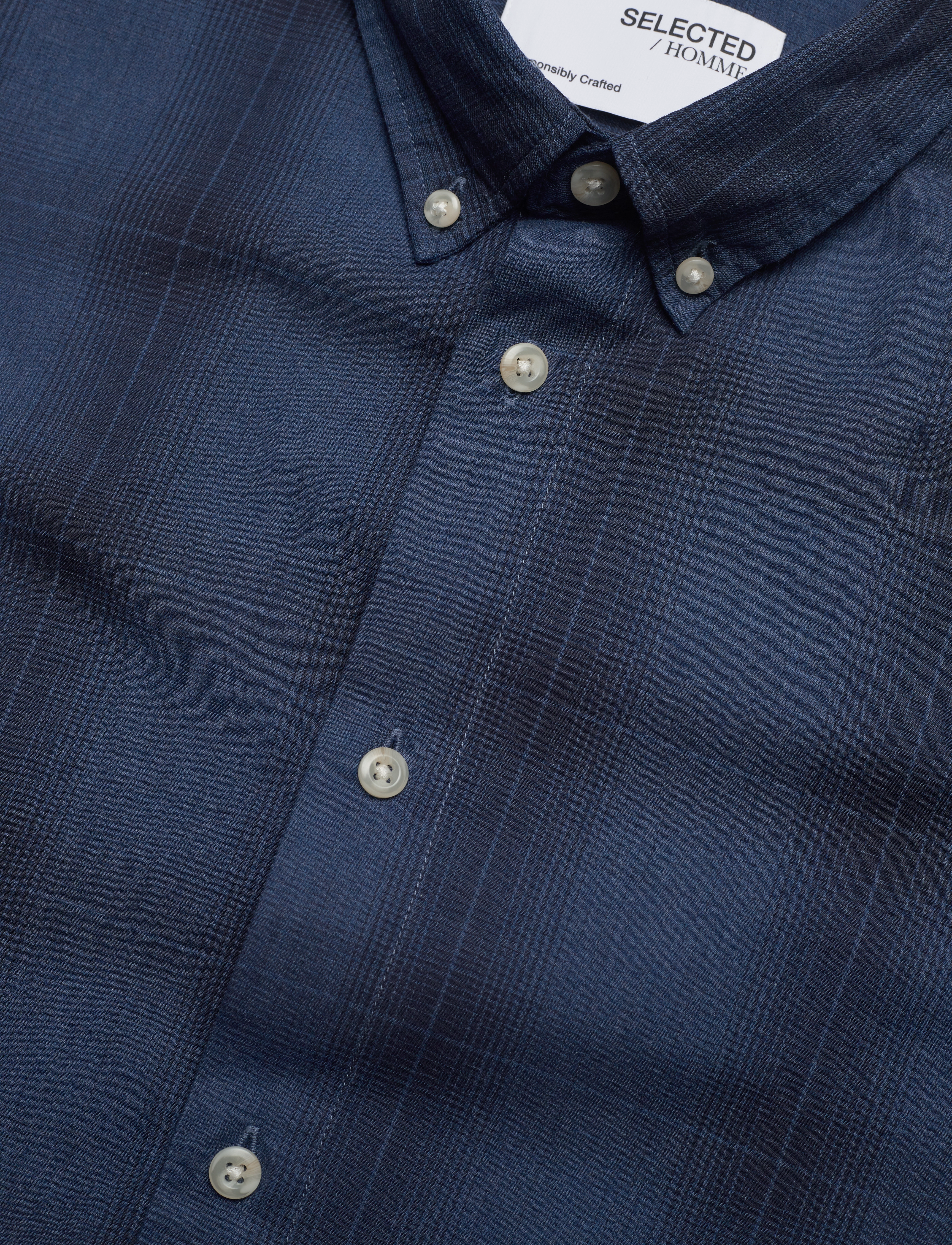 Selected Homme - SLHSLIMTHEO SHIRT LS - true navy - 3