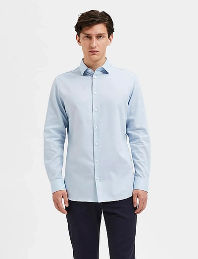 Slhslimnathan-Solid Shirt Ls B - Business Skjorter