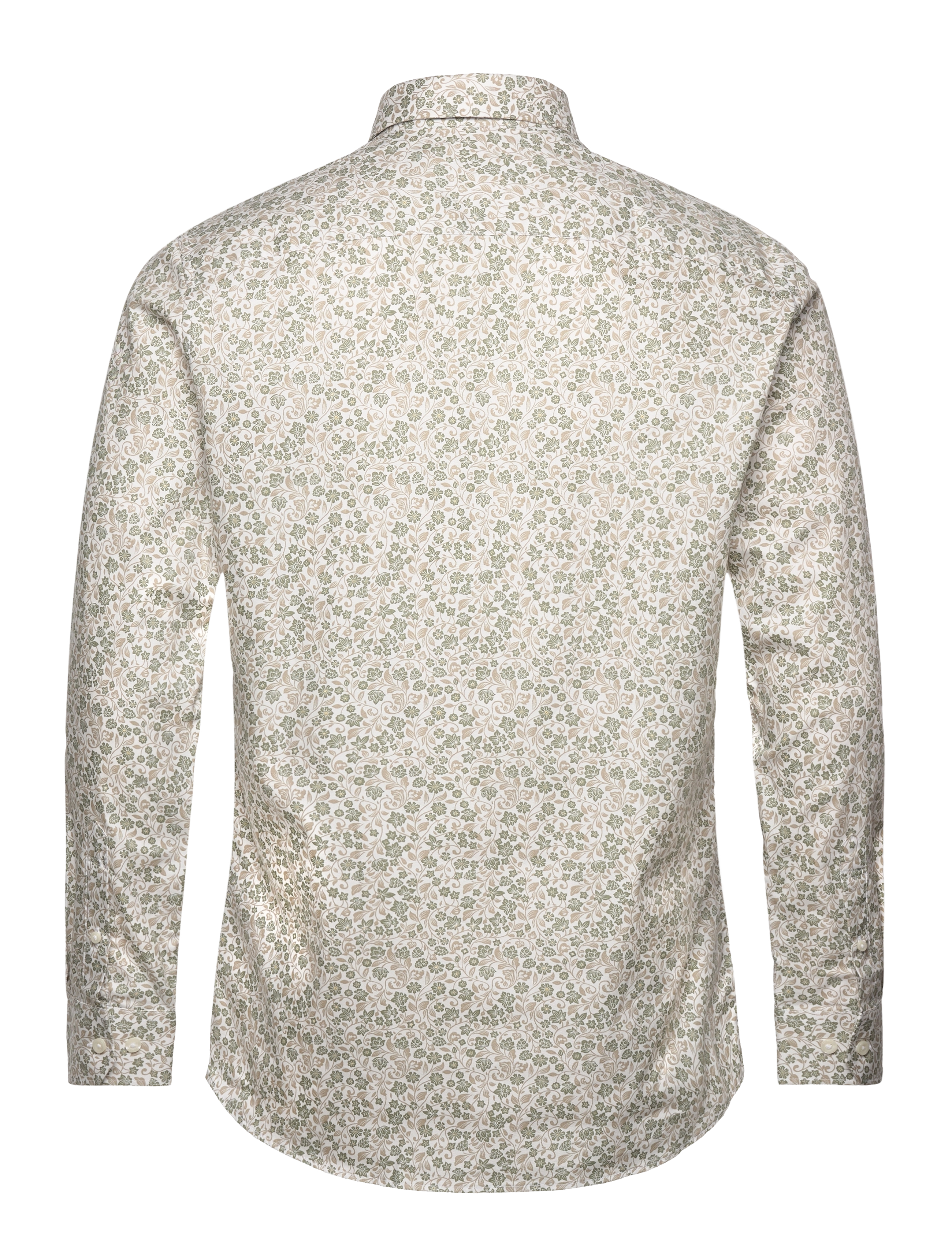 Selected - SLHSLIM-ETHAN SHIRT LS AOP NOOS - bright white - 2