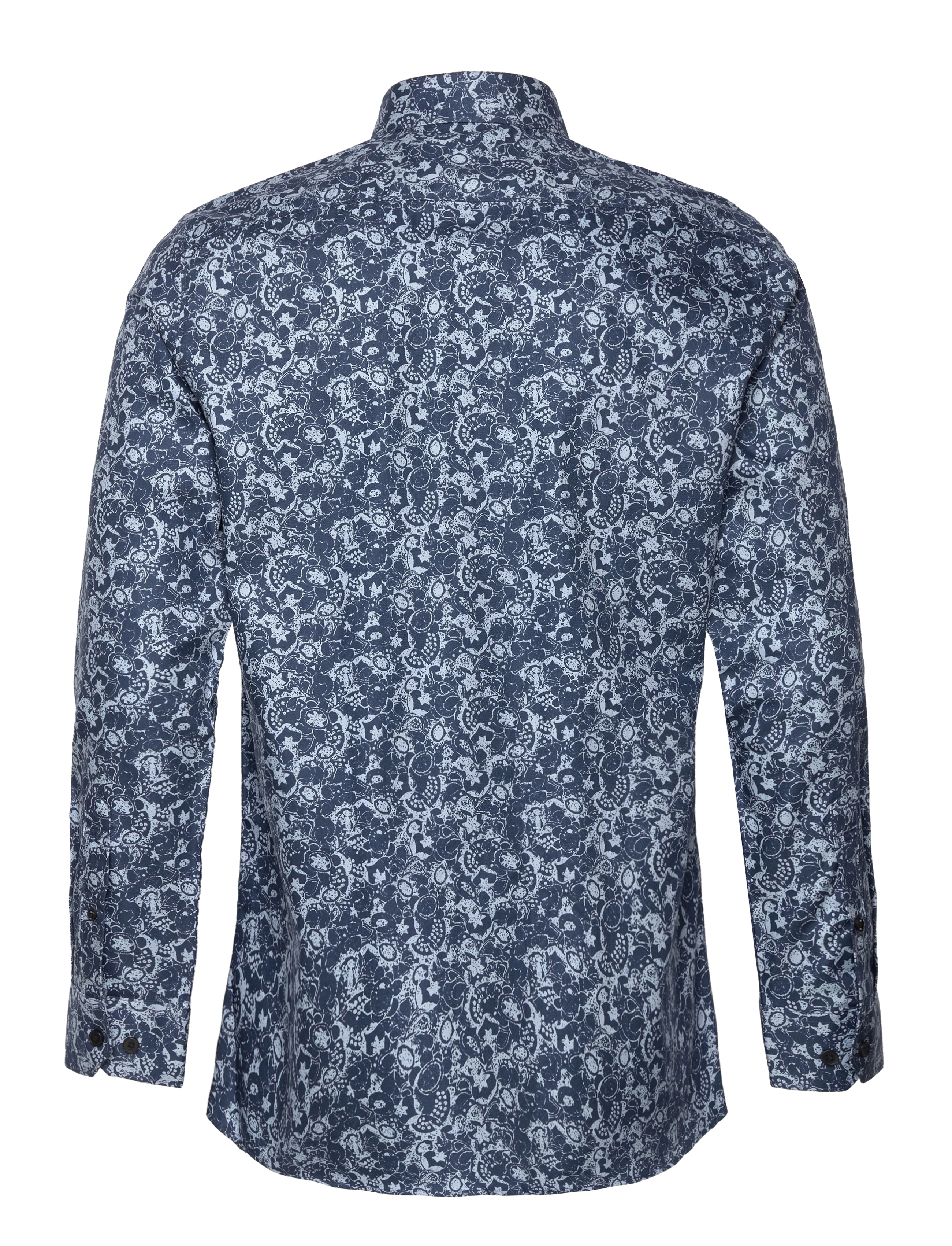 Selected - SLHSLIM-ETHAN SHIRT LS AOP NOOS - moonlit ocean - 2