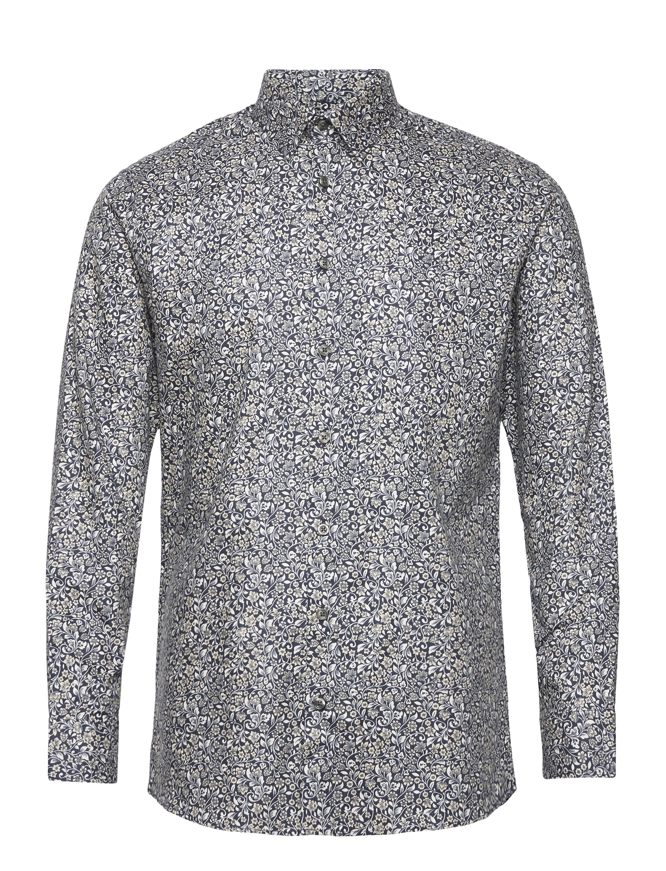 Selected - SLHSLIM-ETHAN SHIRT LS AOP NOOS - navy blazer - 1