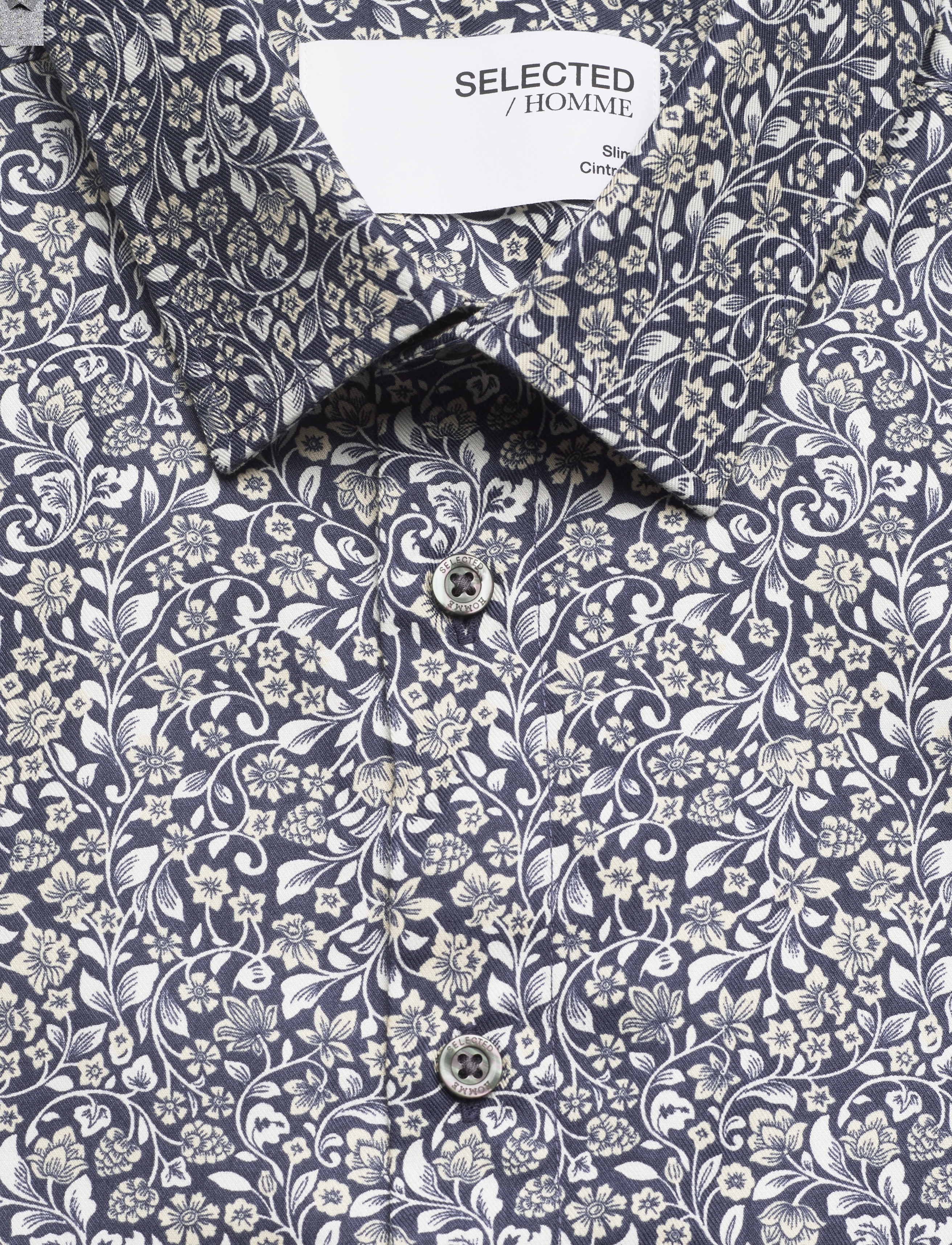 Selected - SLHSLIM-ETHAN SHIRT LS AOP NOOS - navy blazer - 3