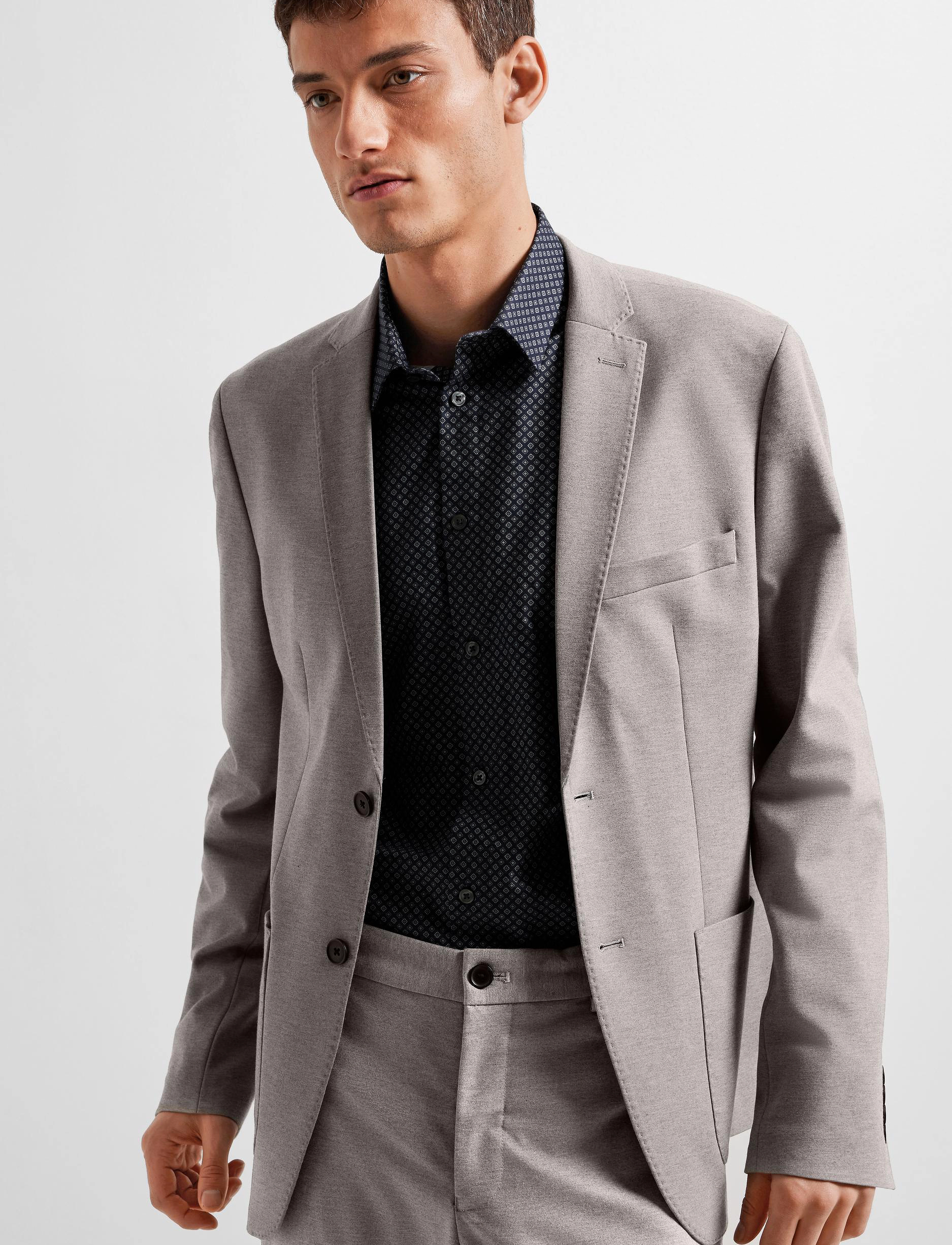 Selected - SLHSLIM-ETHAN SHIRT LS AOP NOOS - navy blazer - 4