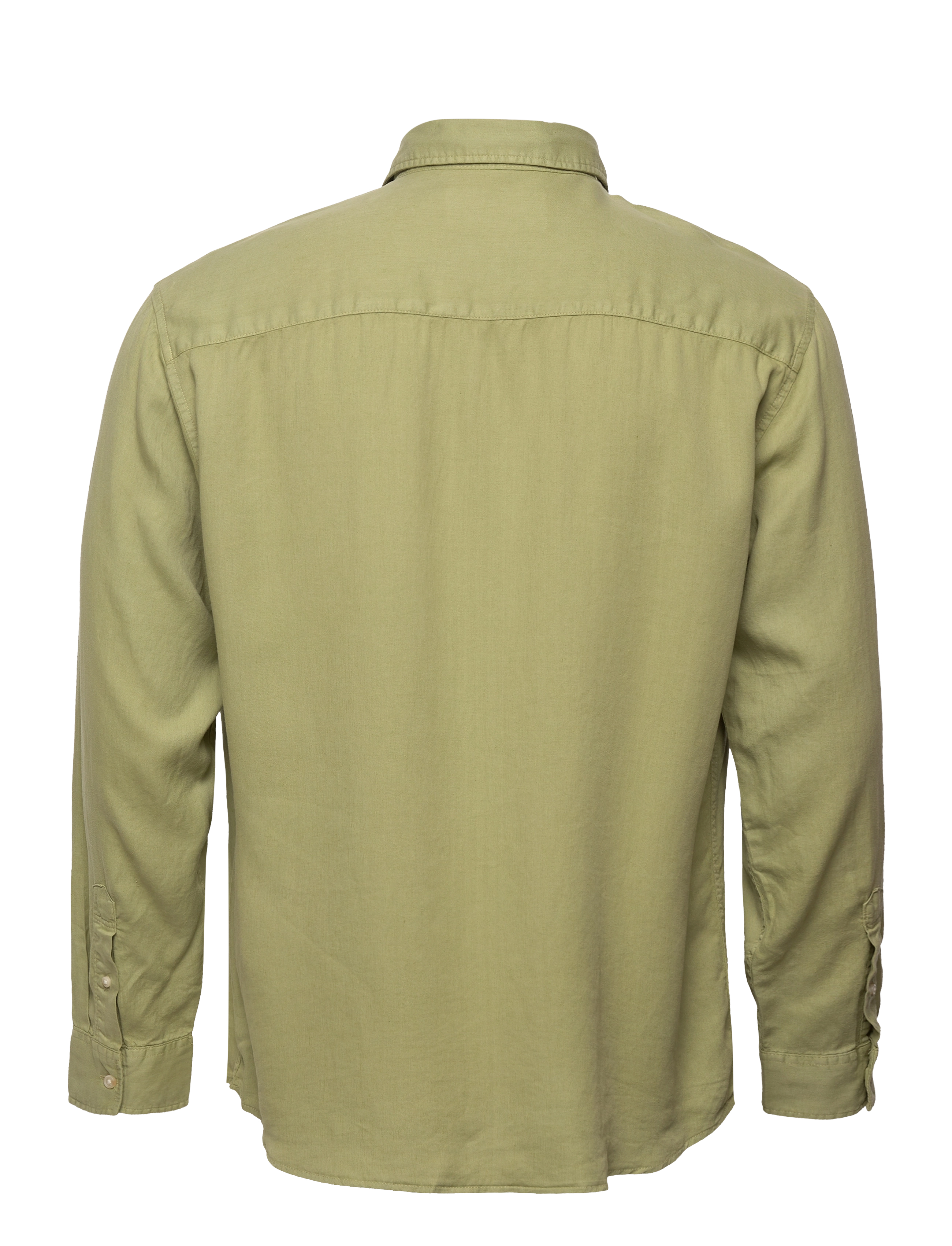 Selected Homme - SLHREGPASTEL-LINEN SHIRT LS W - mosstone - 1