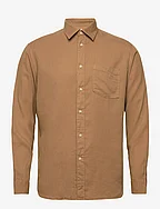SLHREGPASTEL-LINEN SHIRT LS W - TOASTED COCONUT