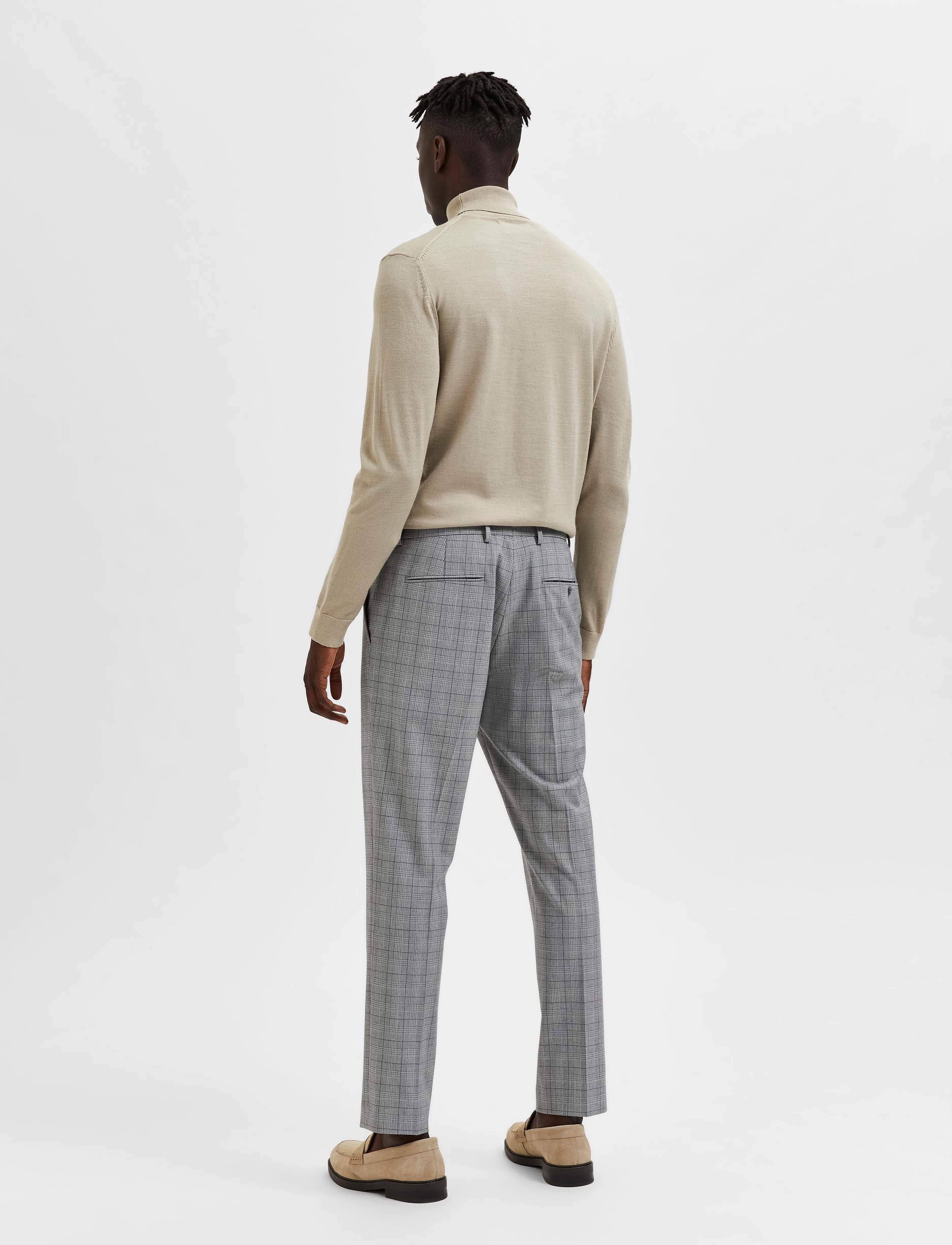 Selected Homme - SLHSLIM-LIAM LT GREY CHK TRS FLEX B NOOS - light grey melange - 2