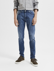 Selected Homme - SLH175-SLIMLEON 31601 M.BLUE SOFT NOOS - slim fit jeans - medium blue denim - 0