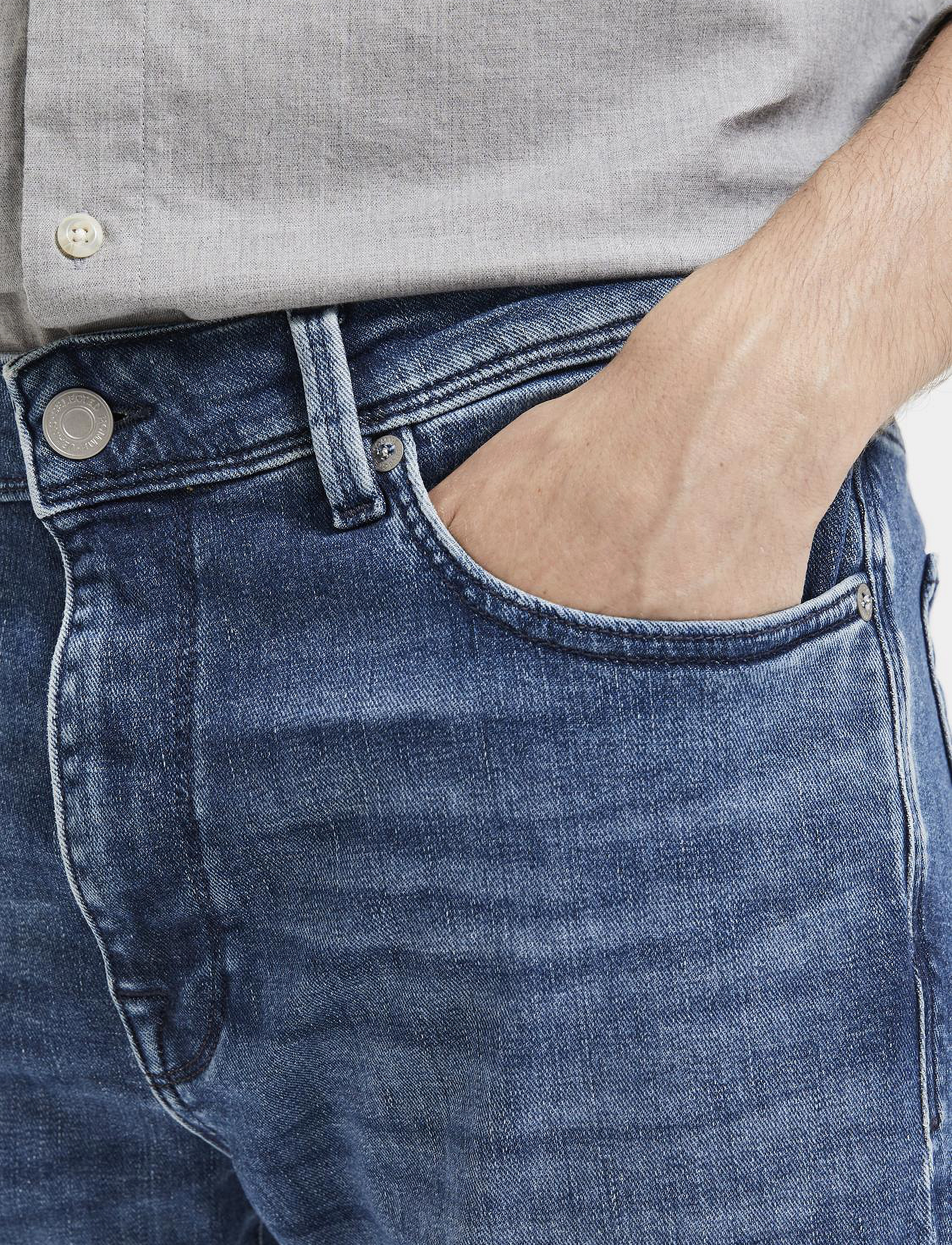Selected - SLH175-SLIMLEON 31601 M.BLUE SOFT W - medium blue denim - 5