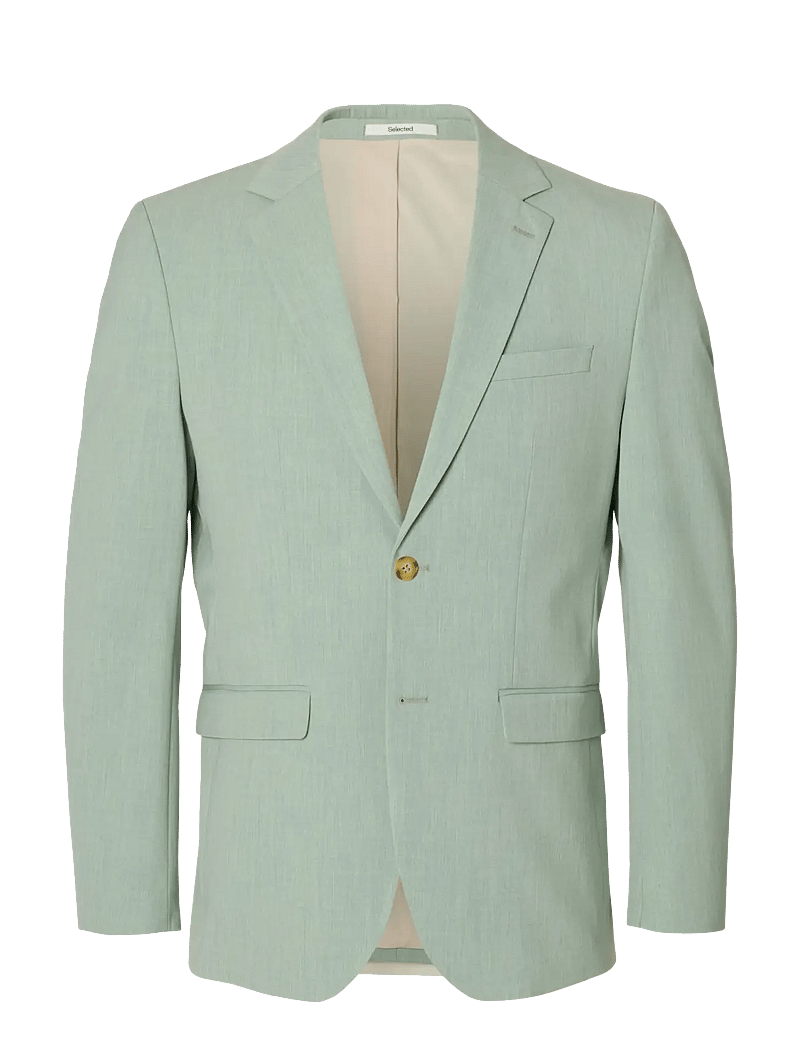 Selected - SLMSLIM-LIAM BLZ FLEX NOOS - enkeltradede blazere - aqua gray - 1