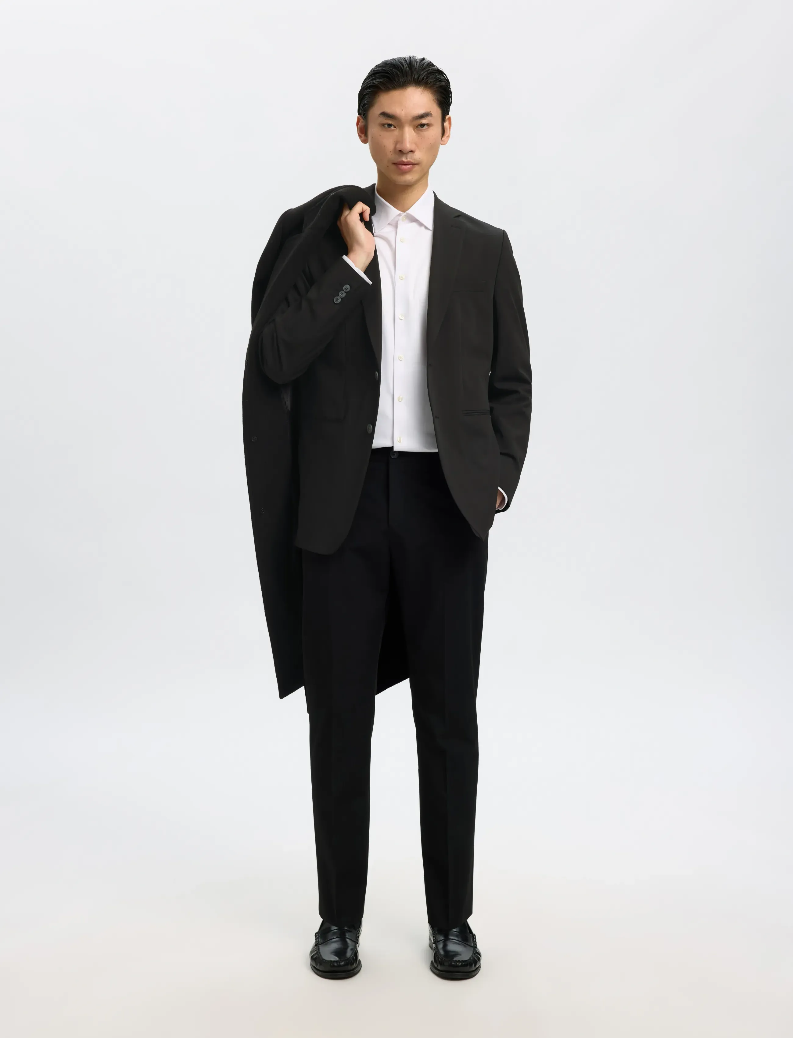 Selected - SLMSLIM-LIAM BLZ FLEX NOOS - enkeltradede blazere - black - 5
