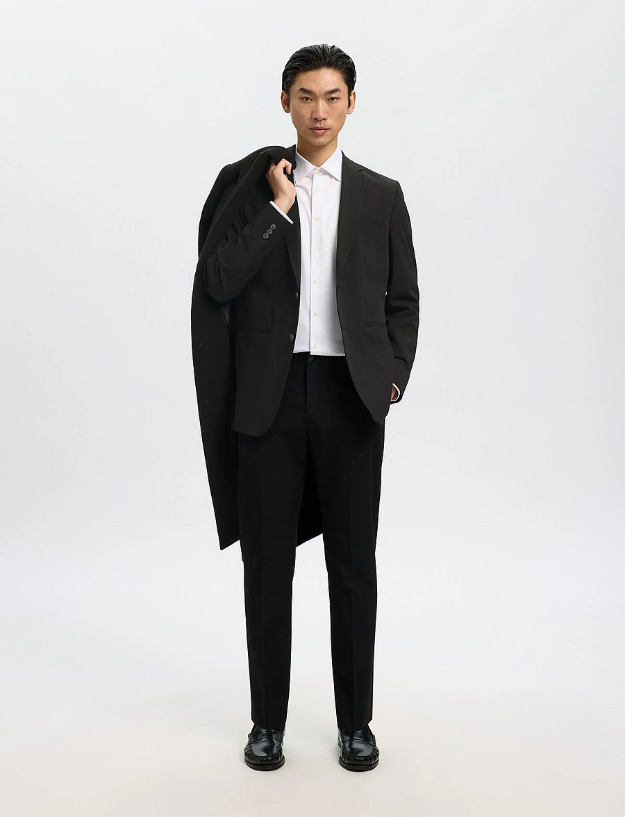 Selected - SLMSLIM-LIAM BLZ FLEX NOOS - enkeltradede blazere - black - 5