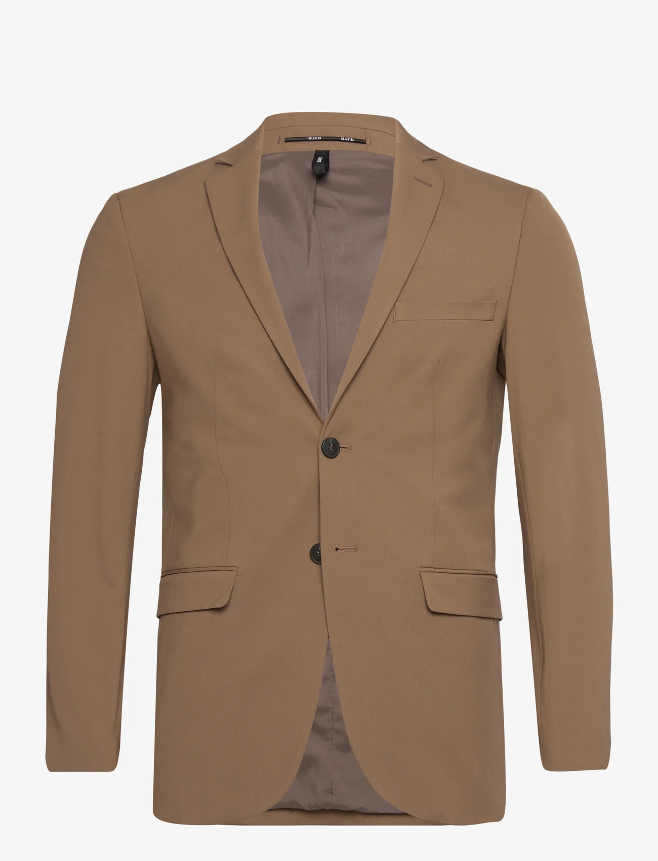 Selected Homme - SLHSLIM-LIAM BLZ FLEX NOOS - double breasted blazers - camel - 0