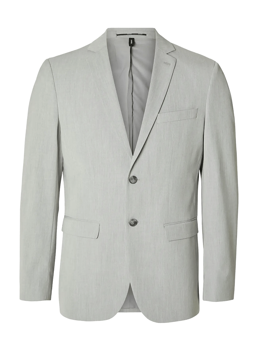 Selected - SLMSLIM-LIAM BLZ FLEX NOOS - einreiher - light grey melange - 1