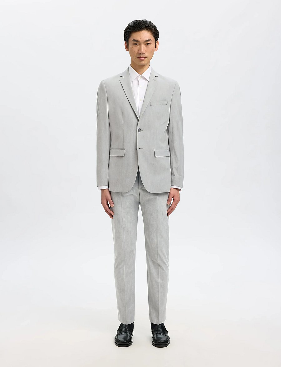 Selected - SLMSLIM-LIAM BLZ FLEX NOOS - einreiher - light grey melange - 3