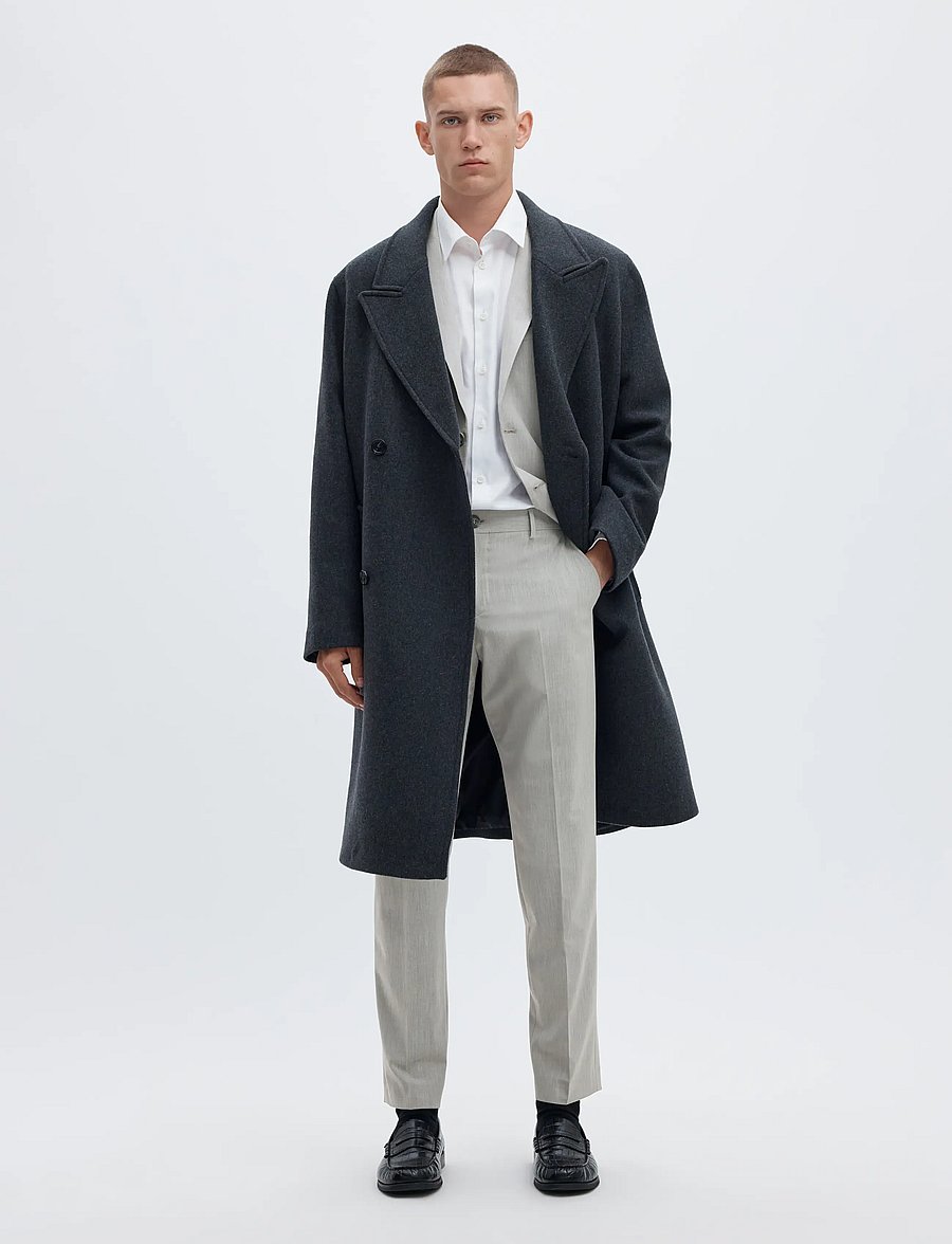 Selected - SLMSLIM-LIAM BLZ FLEX NOOS - Üherealised pintsakud - light grey melange - 5