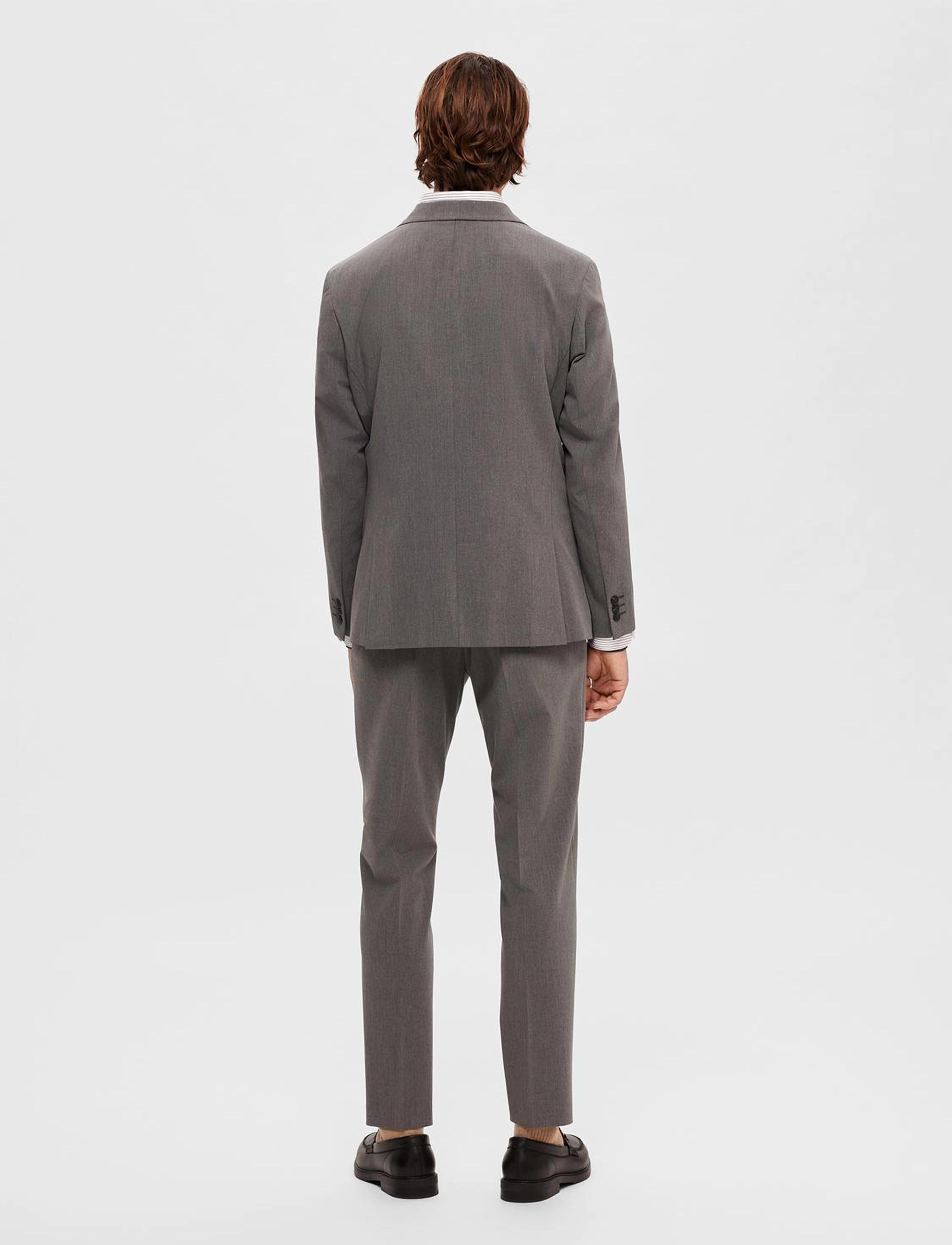 Selected - SLMSLIM-LIAM BLZ FLEX NOOS - enkelknäppta kavajer - medium grey melange - 2