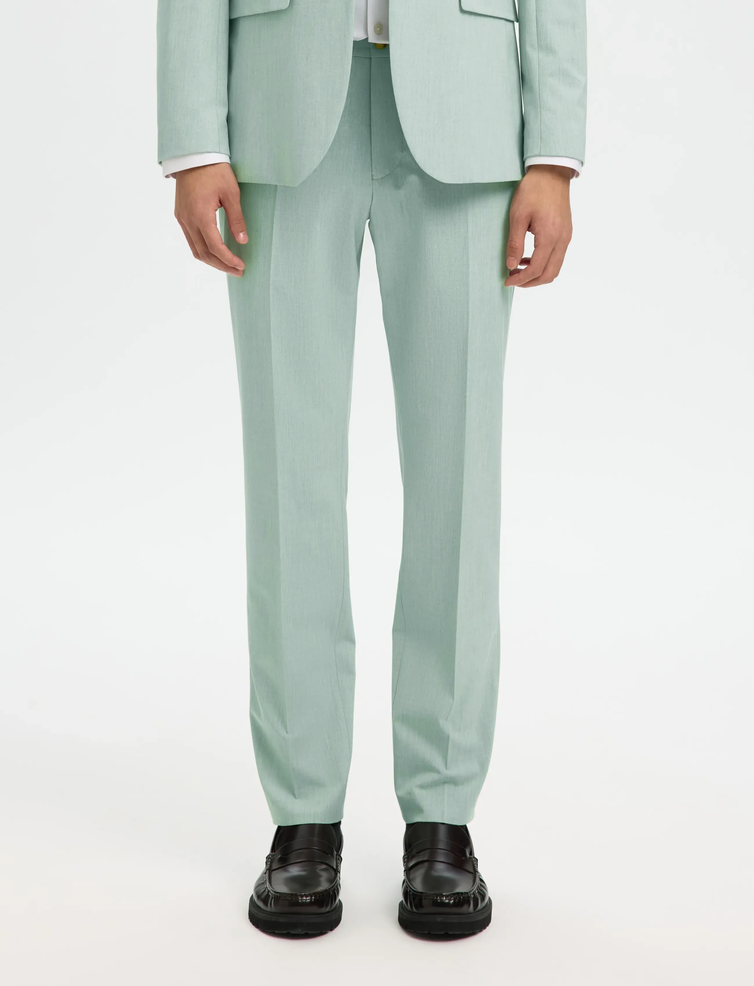 Selected SLMSLIM-LIAM TRS FLEX NOOS - Jakkesæt & Blazere - AQUA GRAY / green