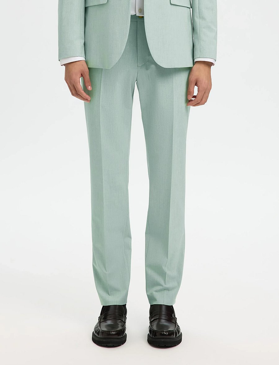 Selected - SLMSLIM-LIAM TRS FLEX NOOS - habitbukser - aqua gray - 0