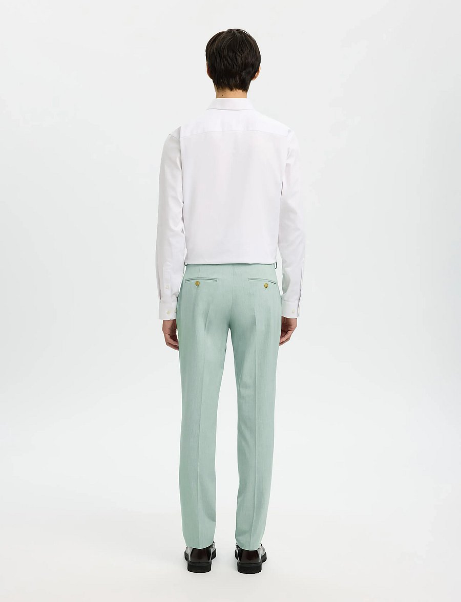 Selected - SLMSLIM-LIAM TRS FLEX NOOS - habitbukser - aqua gray - 3