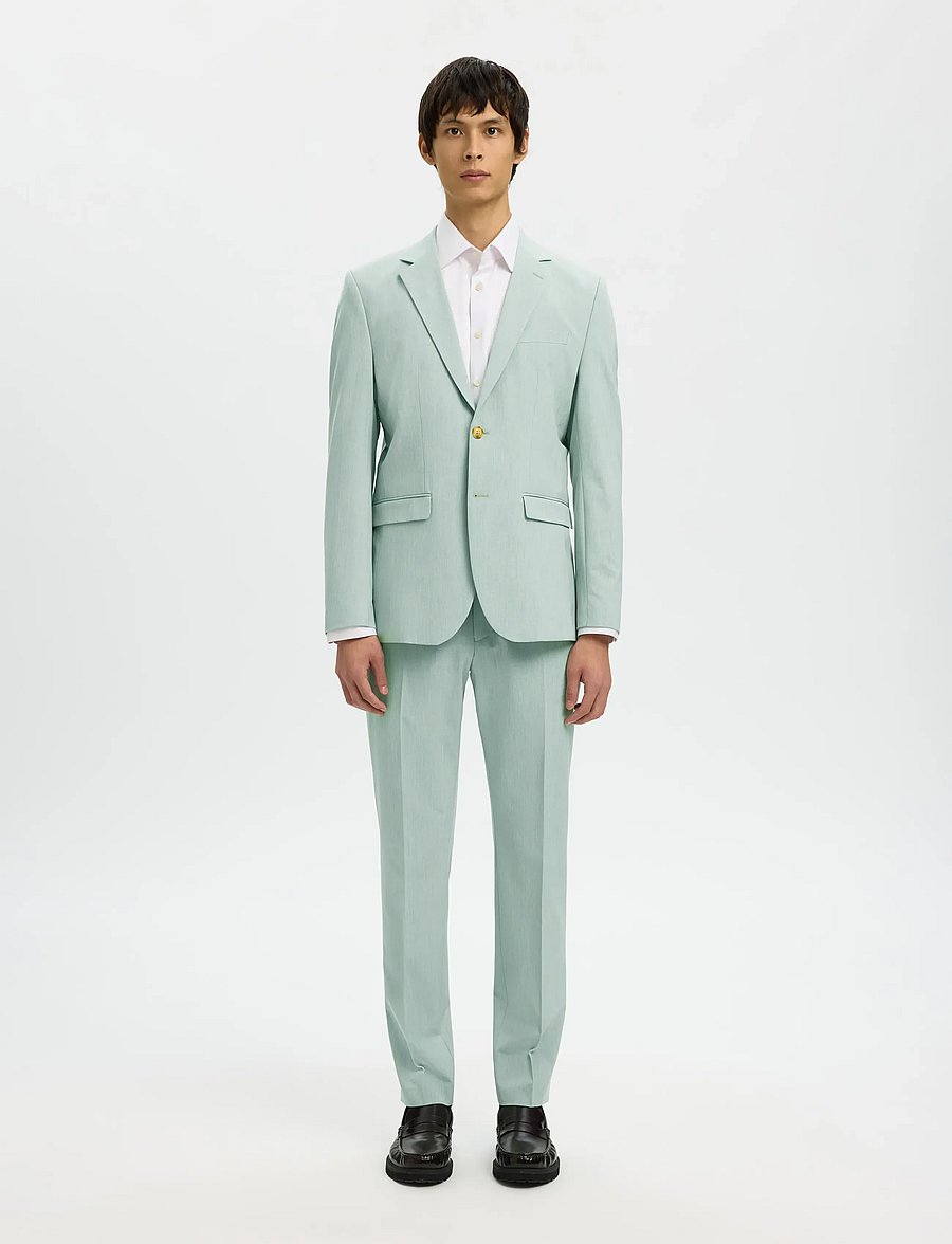 Selected - SLMSLIM-LIAM TRS FLEX NOOS - habitbukser - aqua gray - 4