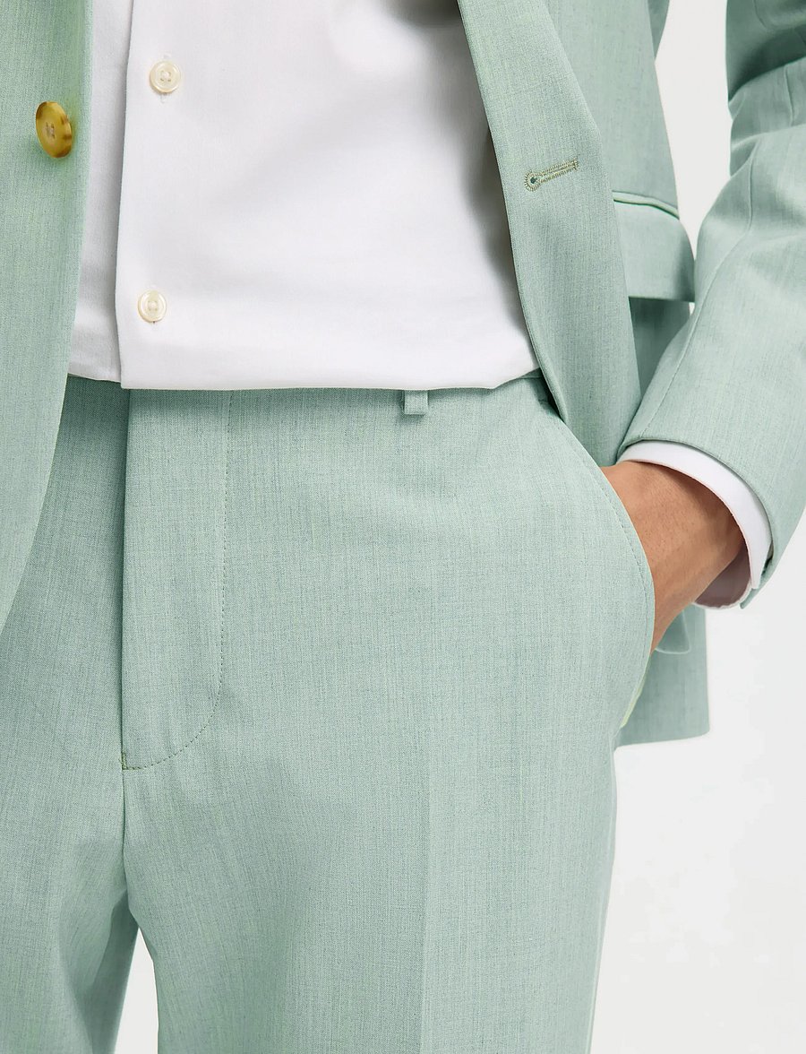 Selected - SLMSLIM-LIAM TRS FLEX NOOS - habitbukser - aqua gray - 5