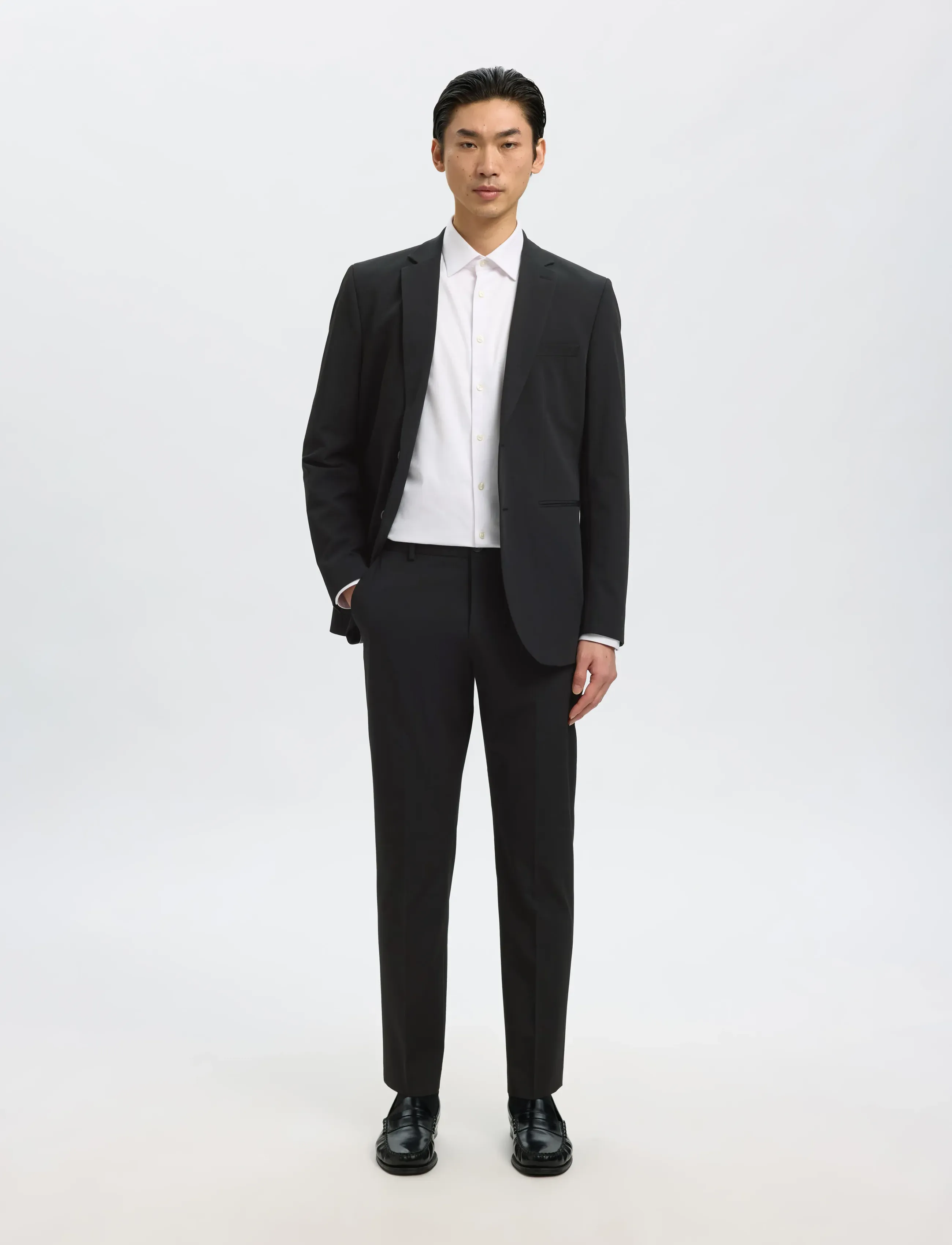 Selected SLMSLIM-LIAM TRS FLEX NOOS - Anzüge & Sakkos - BLACK / black
