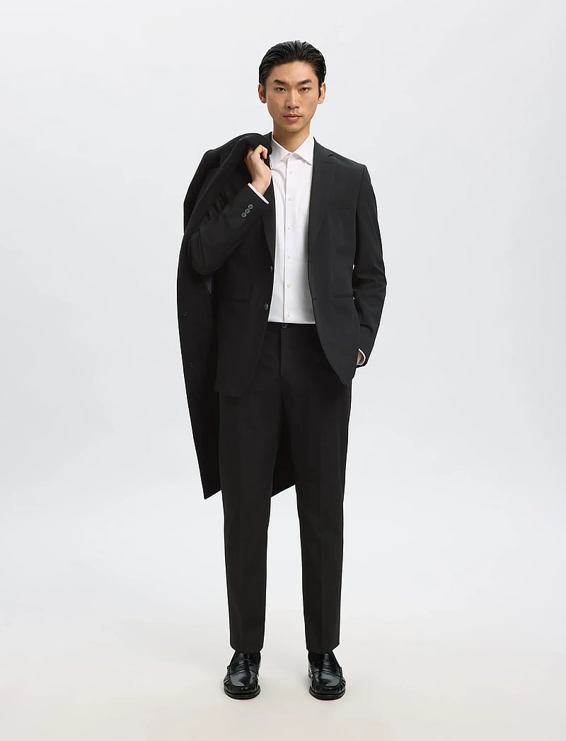 Selected - SLHSLIM-LIAM TRS FLEX NOOS - habitbukser - black - 5