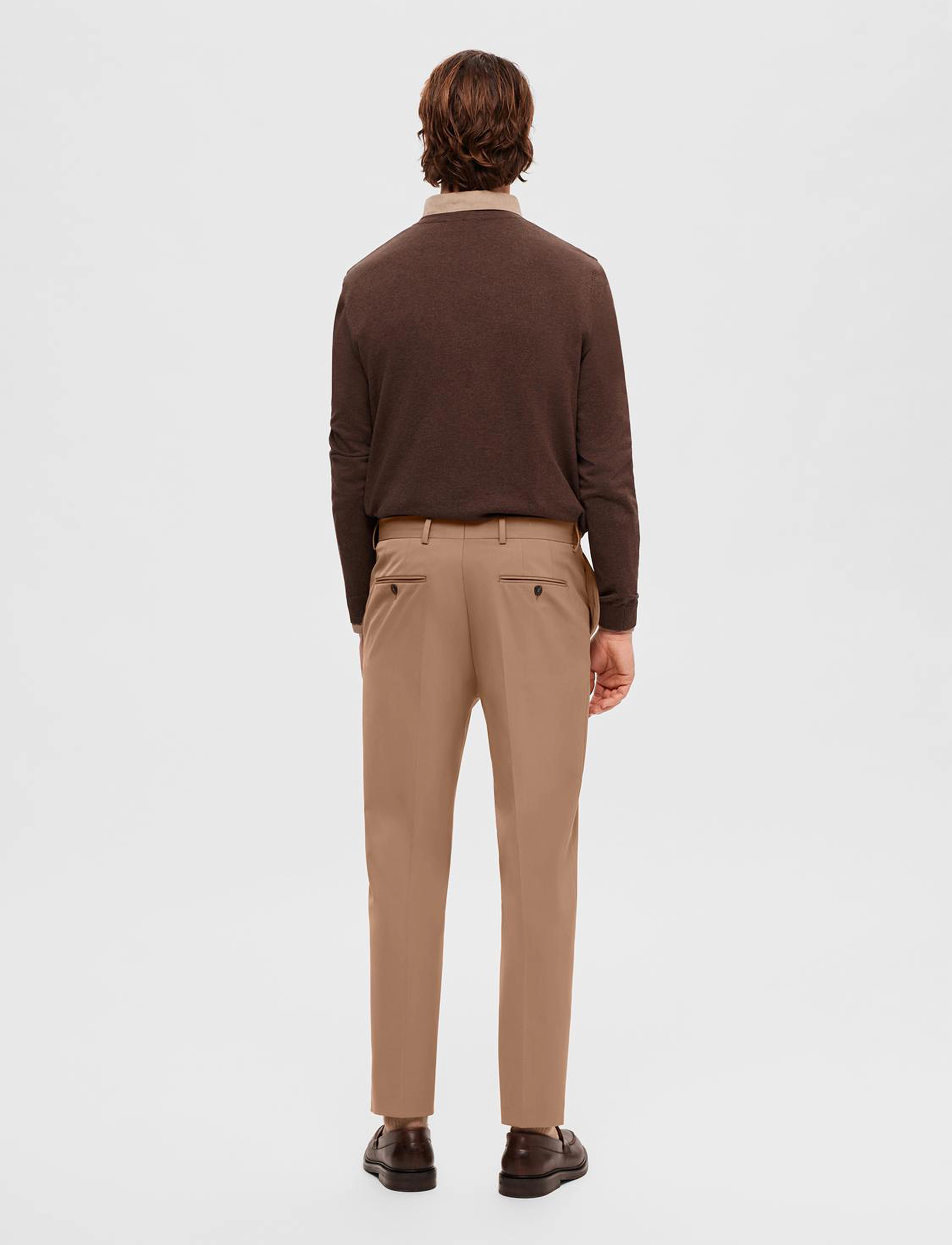 Selected - SLMSLIM-LIAM TRS FLEX NOOS - business - camel - 3
