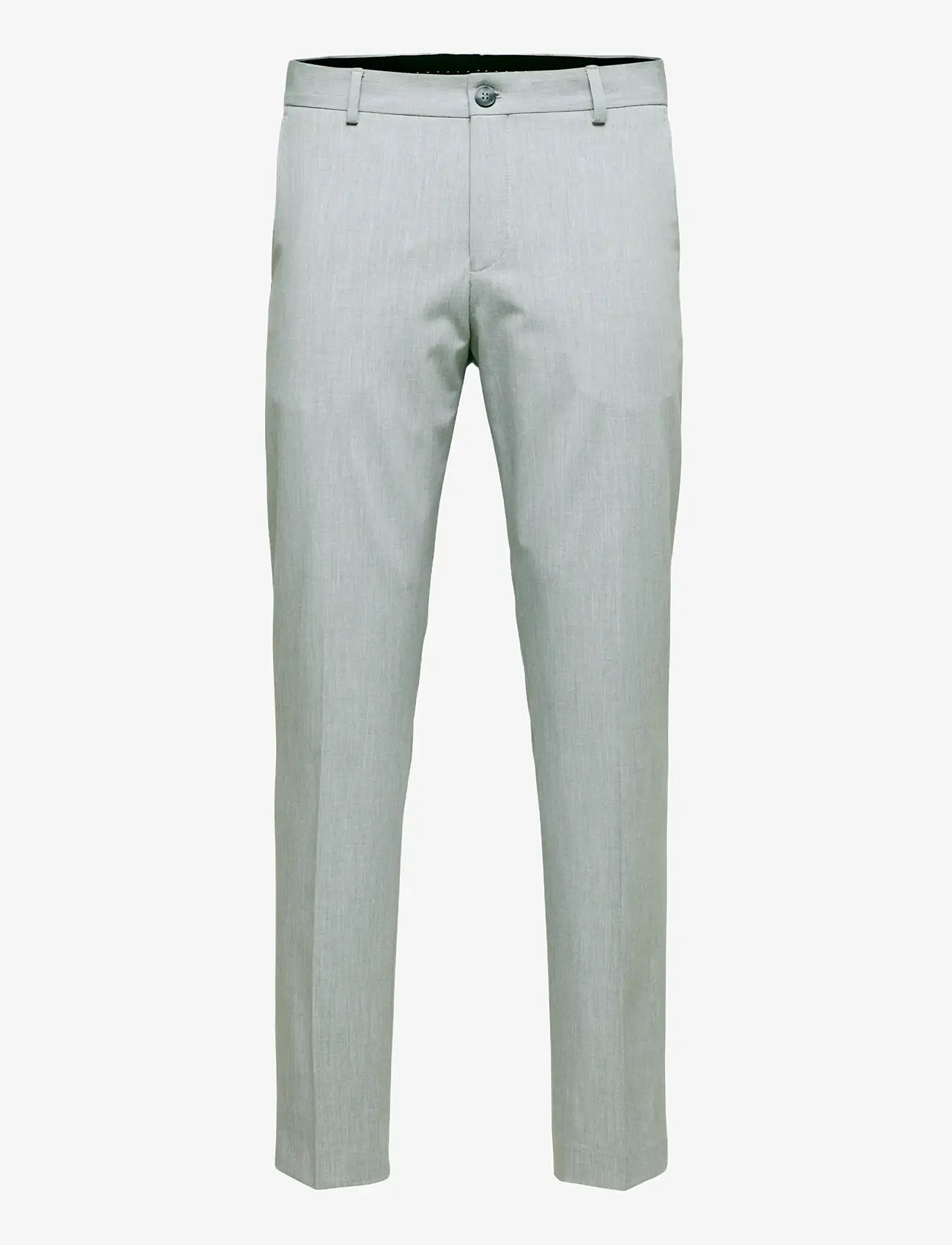 Selected - SLMSLIM-LIAM TRS FLEX NOOS - uzvalka bikses - light grey melange - 1