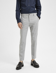 Selected Homme - SLHSLIM-LIAM TRS FLEX NOOS - formal trousers - light grey melange - 1