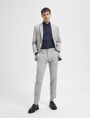 Selected Homme - SLHSLIM-LIAM TRS FLEX NOOS - formal trousers - light grey melange - 5